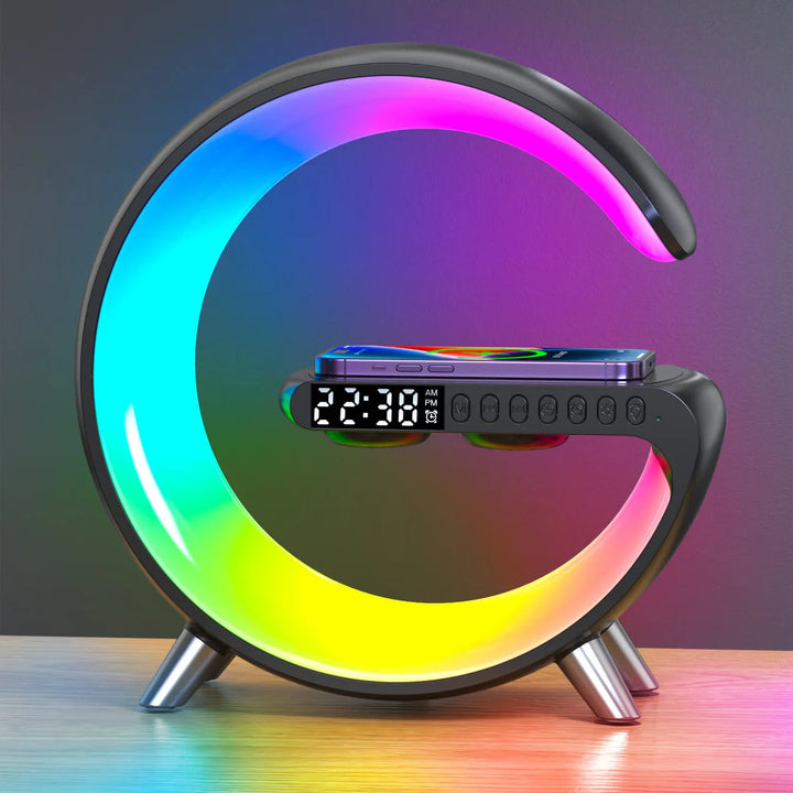 Smart LED Alarm Clock | Sunrise Simulation | 15W Wireless Charging | Bluetooth 5.0 | 256 RGB