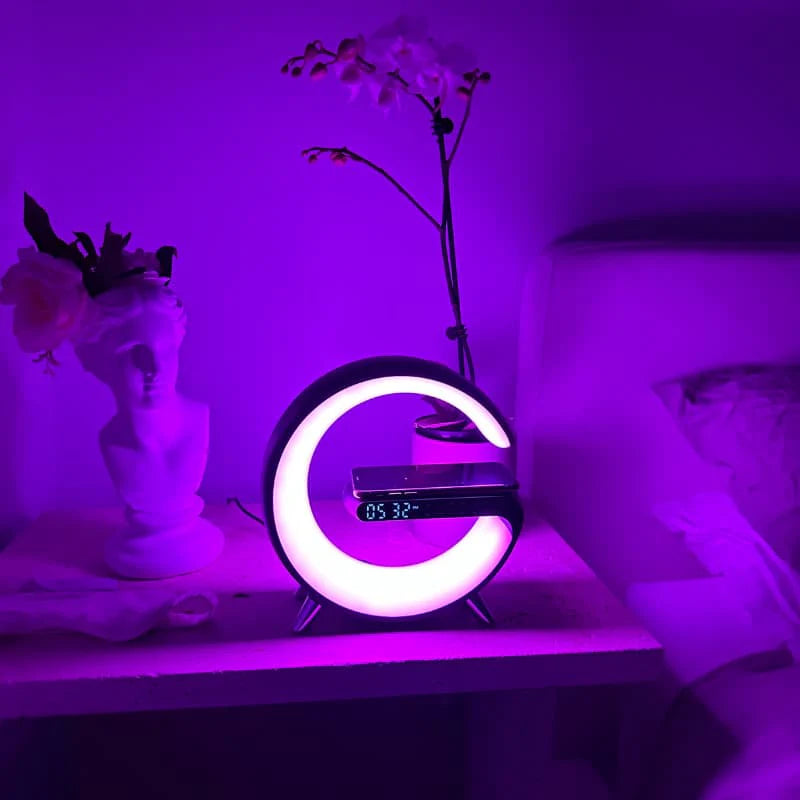 Smart LED Alarm Clock | Sunrise Simulation | 15W Wireless Charging | Bluetooth 5.0 | 256 RGB