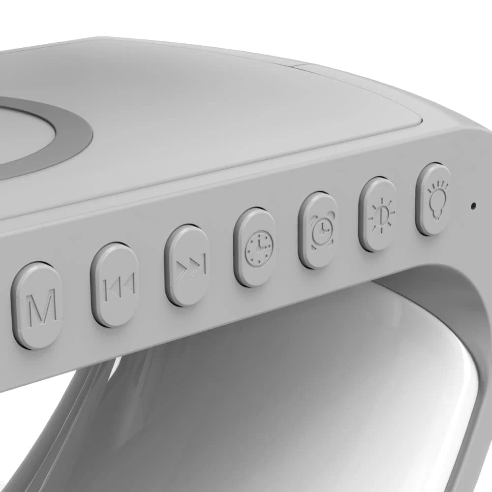 Smart LED Alarm Clock | Sunrise Simulation | 15W Wireless Charging | Bluetooth 5.0 | 256 RGB