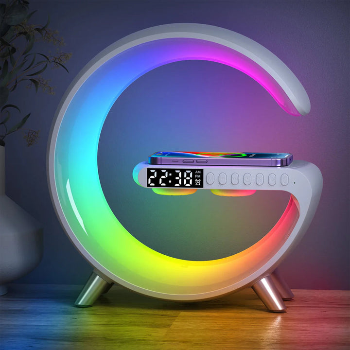 Smart LED Alarm Clock | Sunrise Simulation | 15W Wireless Charging | Bluetooth 5.0 | 256 RGB