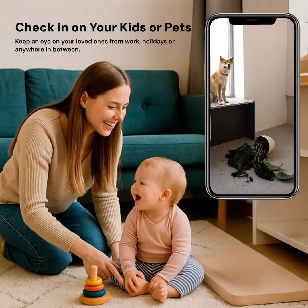 Smart Mini WiFi Camera | 1080P HD | 140° Wide Angle | Night Vision | Motion Alerts