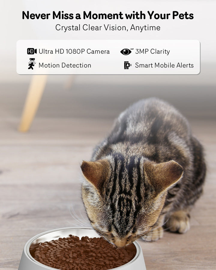 Smart Pet Series | Automatic Cat Feeder with 1080P HD Camera | App-Controlled | 4L