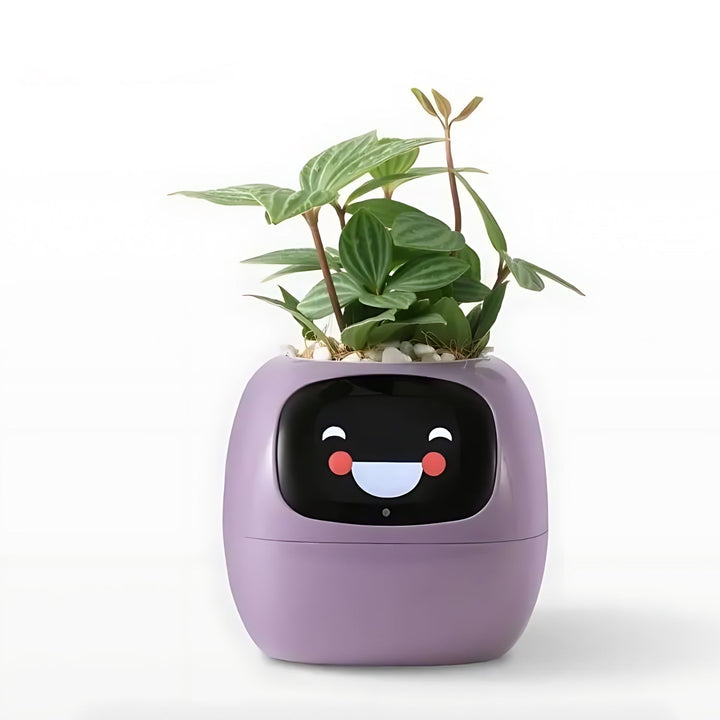 Smart Plant Pot | Self-Watering Flower Pot with App &amp; Emoji Alerts