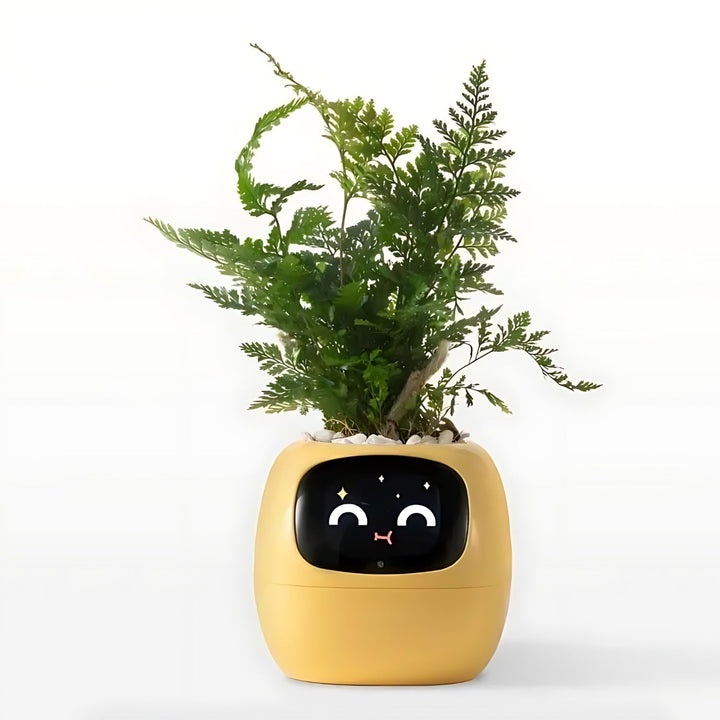 Smart Plant Pot | Self-Watering Flower Pot with App &amp; Emoji Alerts