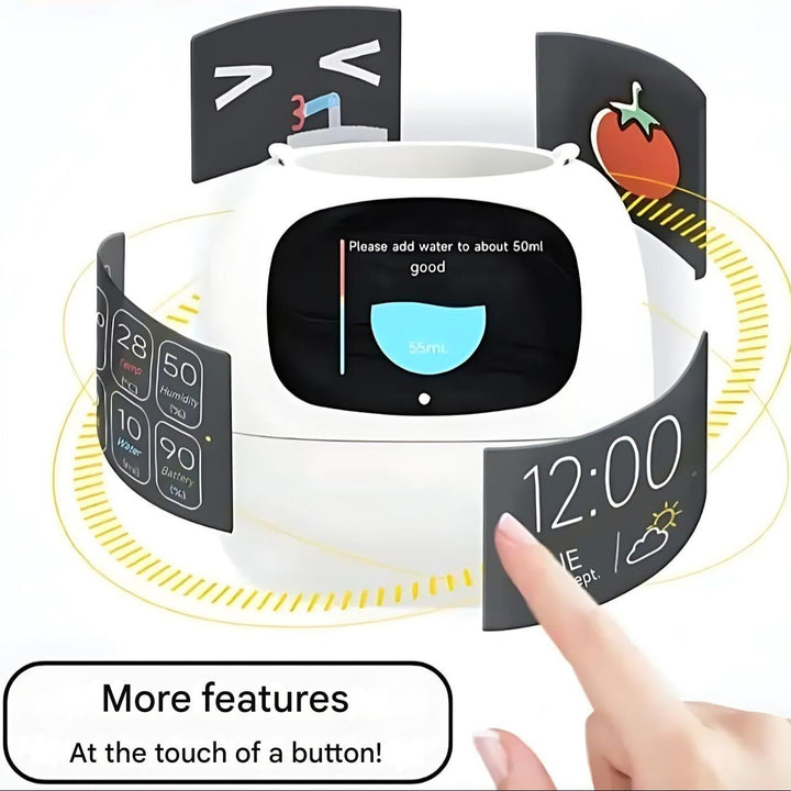 Smart Plant Pot | Self-Watering Flower Pot with App &amp; Emoji Alerts