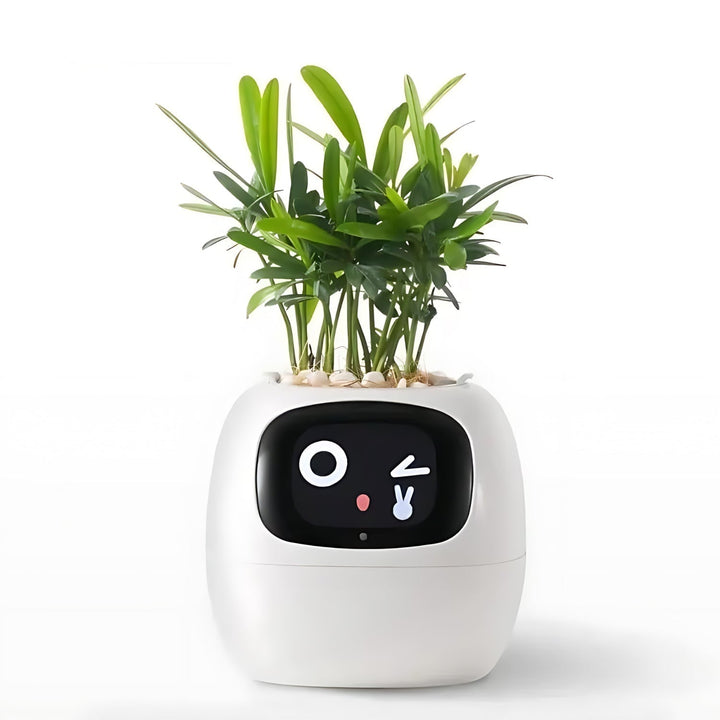 Smart Plant Pot | Self-Watering Flower Pot with App &amp; Emoji Alerts