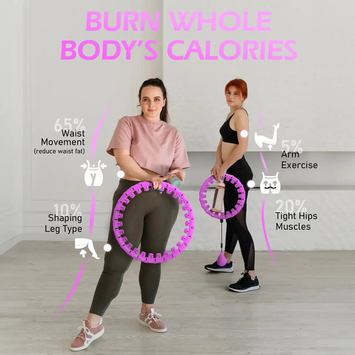 Smart Weighted Hula Hoop | 58-Section Detachable Fitness Ring