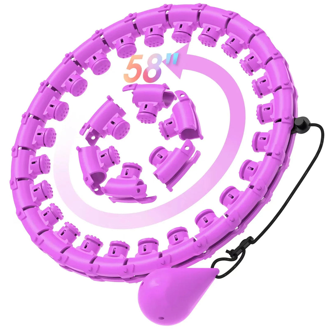 Smart Weighted Hula Hoop | 58-Section Detachable Fitness Ring