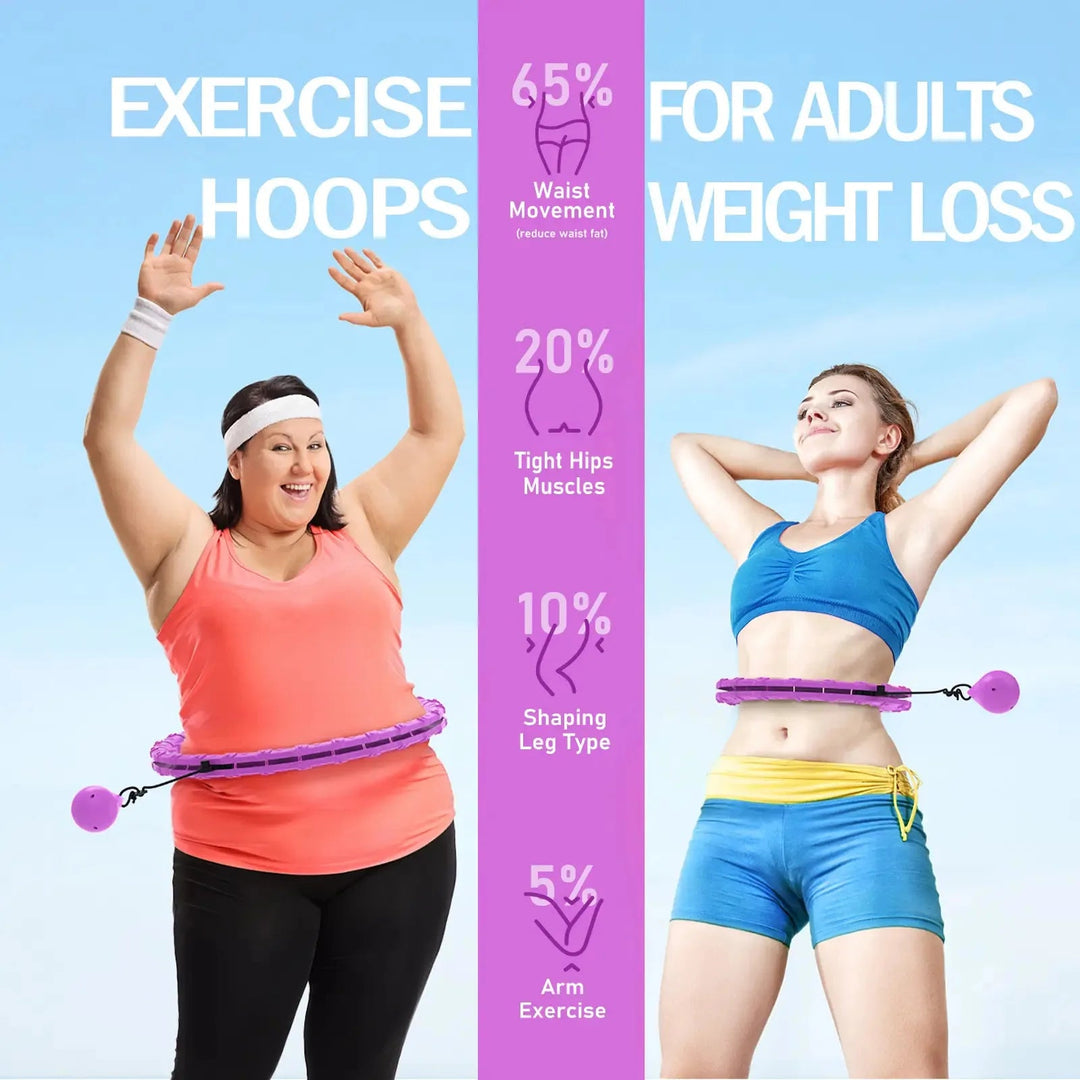 Smart Weighted Hula Hoop | 58-Section Detachable Fitness Ring