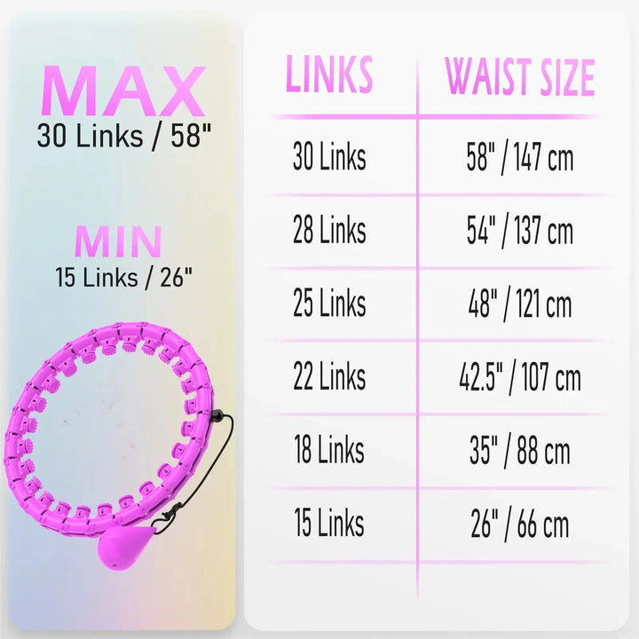 Smart Weighted Hula Hoop | 58-Section Detachable Fitness Ring