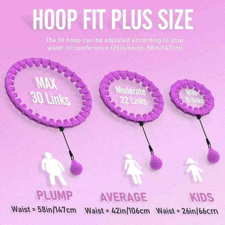 Smart Weighted Hula Hoop | 58-Section Detachable Fitness Ring