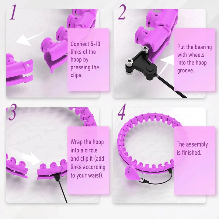 Smart Weighted Hula Hoop | 58-Section Detachable Fitness Ring