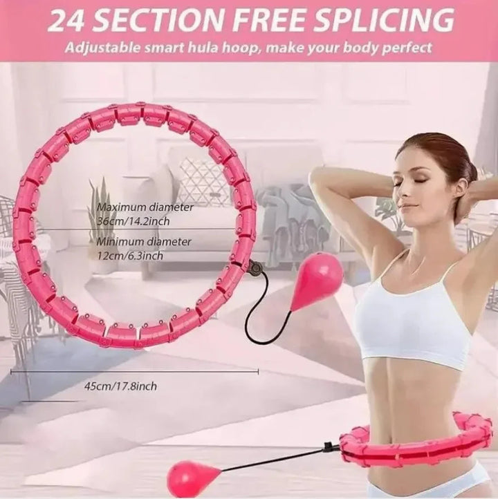 Smart Weighted Hula Hoop | 58-Section Detachable Fitness Ring