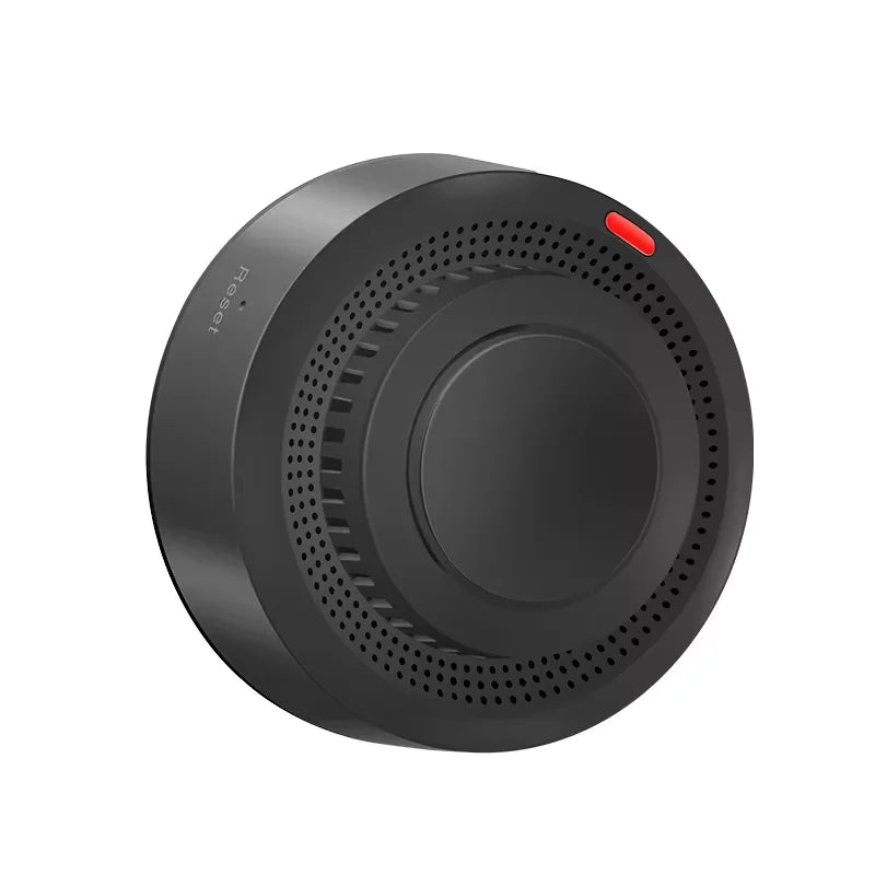 Smart WiFi Smoke Detector | 85dB Alarm | Heat Detection | App Control | White &amp; Black