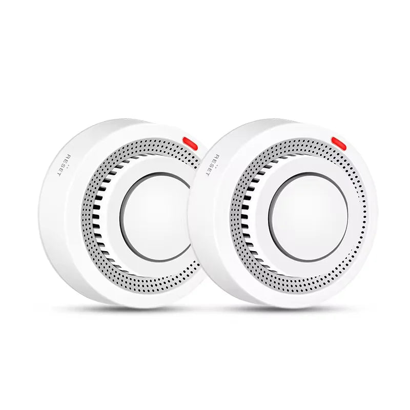 Smart WiFi Smoke Detector | 85dB Alarm | Heat Detection | App Control | White &amp; Black