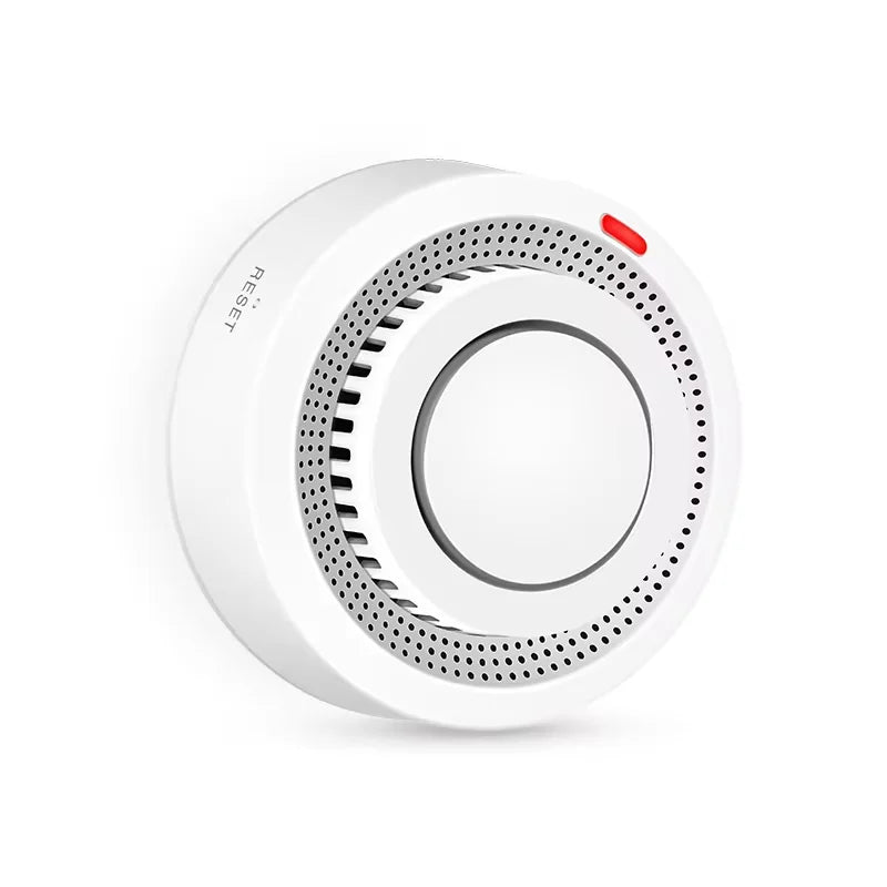 Smart WiFi Smoke Detector | 85dB Alarm | Heat Detection | App Control | White & Black