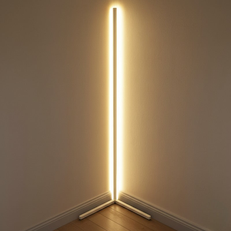 Smart Corner Floor Lamp | Modern Black Standing Lamp with Adjustable LED Lighting | Space-Saving Design for Enhanced Ambiance 0