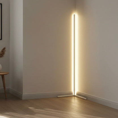 Smart Corner Floor Lamp | Modern Black Standing Lamp with Adjustable LED Lighting | Space-Saving Design for Enhanced Ambiance