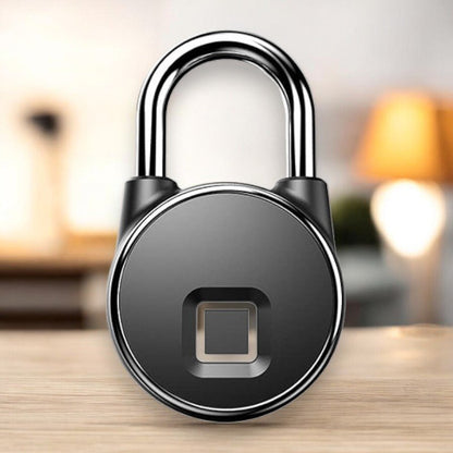 Smart Fingerprint Padlock | Biometric Security with USB Rechargeable Battery | Weather-Resistant Access for Lockers & Gates 0