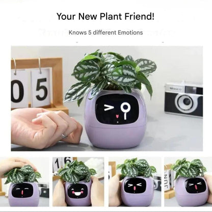 Smart Flower Pot | Automatic Smart Plant Pot with App Control & Emojis | Hassle-Free Care for Lush Indoor Plants 1