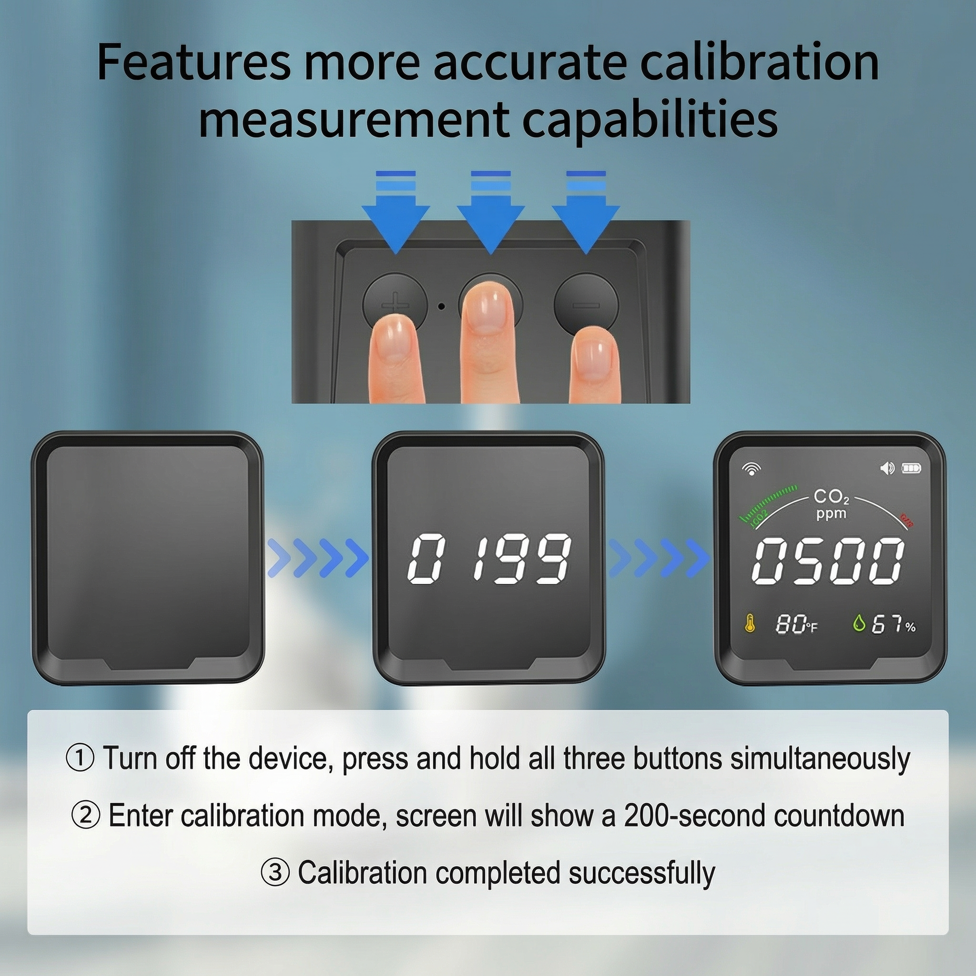 Smart Home CO2 Detector | Real-Time Air Quality Monitor with Instant Alerts | Essential for Healthy Living 6