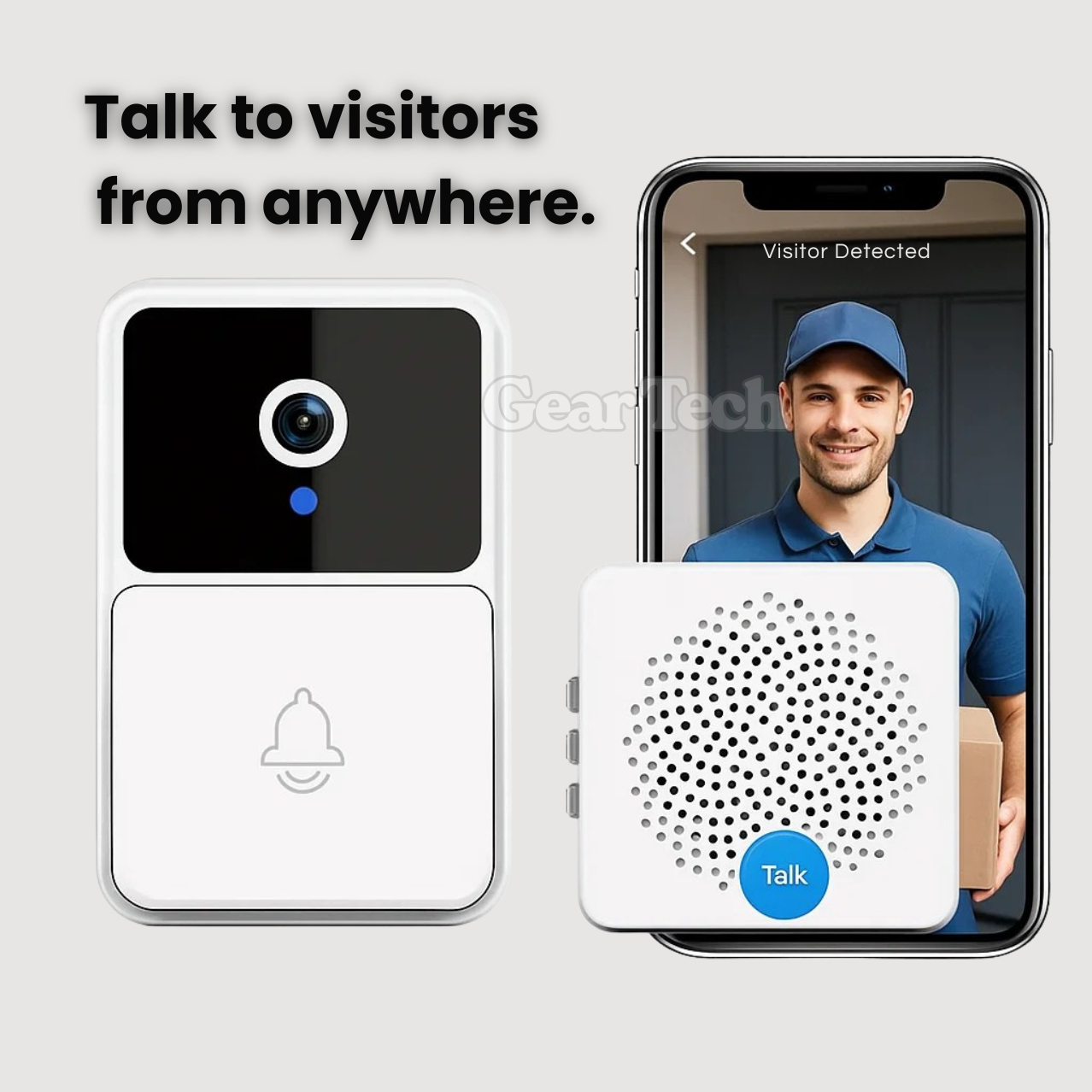 Smart Home Security | HD Video Doorbell Camera with Motion Alerts | 1080p Video for Enhanced Safety 5