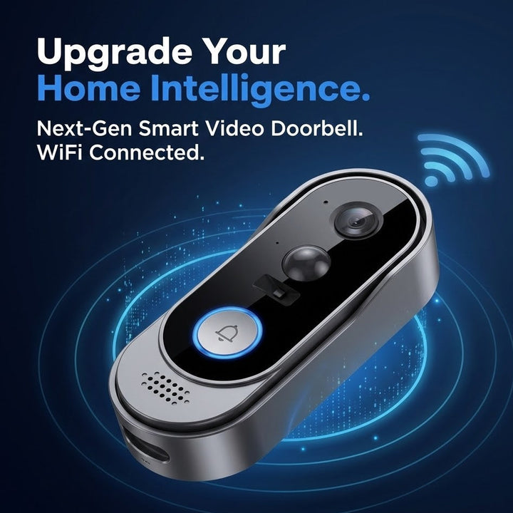 Smart Home Video Doorbell - No Subscription, Battery Operated &amp; Wireless 0