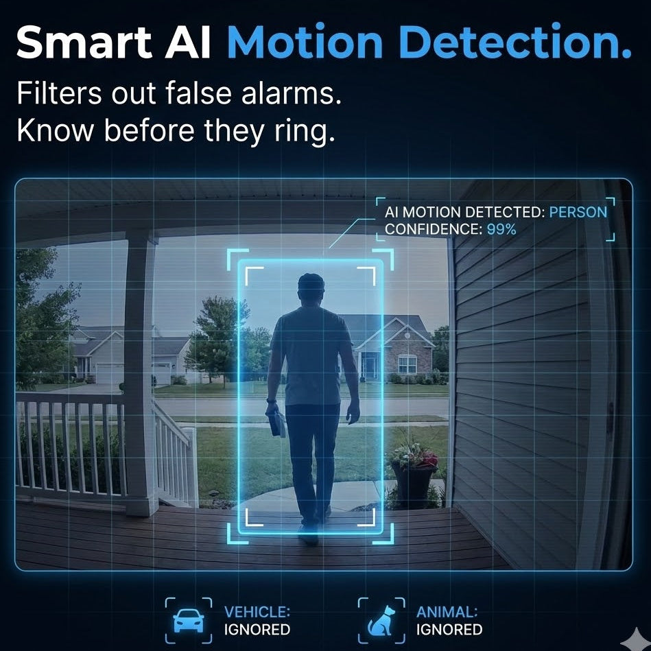 Smart Home Video Doorbell - No Subscription, Battery Operated &amp; Wireless 3