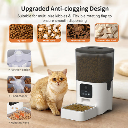 Smart Pet Feeder | Automatic Cat & Dog Feeder with App Control | 6-Liter Capacity for Hands-Free Feeding 1