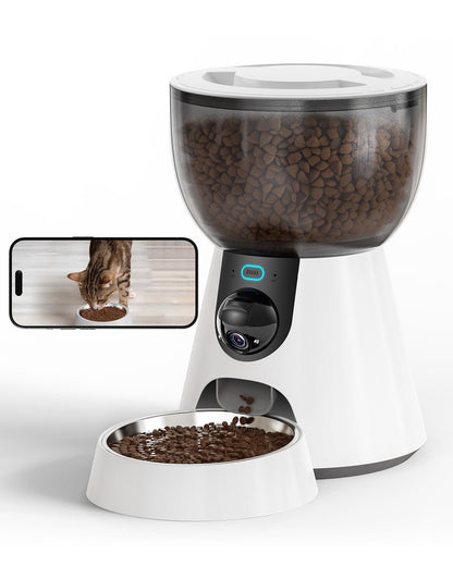 Smart Pet Series | Automatic Cat Feeder with 1080P HD Camera | Remote Feeding for Pet Health 0