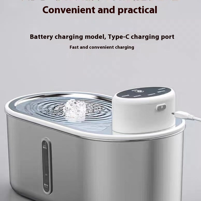 Smart Pet Water Fountain | Cat & Dog Drinking Fountain with Infrared Sensor | Stainless Steel for Touch-Free Hydration 1