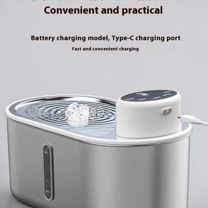 Smart Pet Water Fountain | Cat & Dog Drinking Fountain with Infrared Sensor | Stainless Steel for Touch-Free Hydration 1