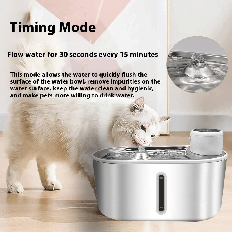 Smart Pet Water Fountain | Cat & Dog Drinking Fountain with Infrared Sensor | Stainless Steel for Touch-Free Hydration 3
