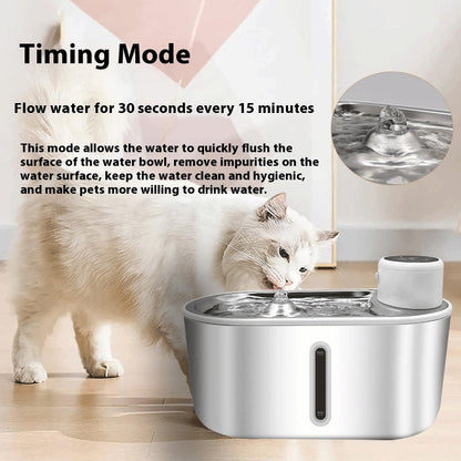 Smart Pet Water Fountain | Cat & Dog Drinking Fountain with Infrared Sensor | Stainless Steel for Touch-Free Hydration 3