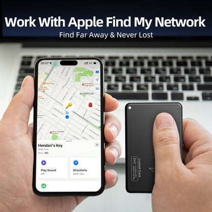 Smart Tracker Card | Wallet Tracker with Apple Find My Integration | Lightweight Design for Anti-Loss Protection 3