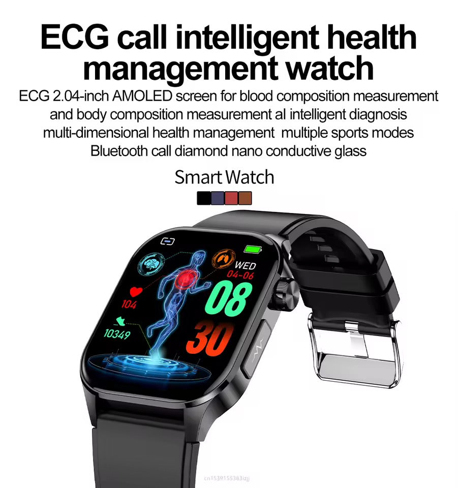 Smartwatch | Blood Pressure &amp; Heart Rate Tracking | SOS Alert | IP68 | Bluetooth Calling | AMOLED