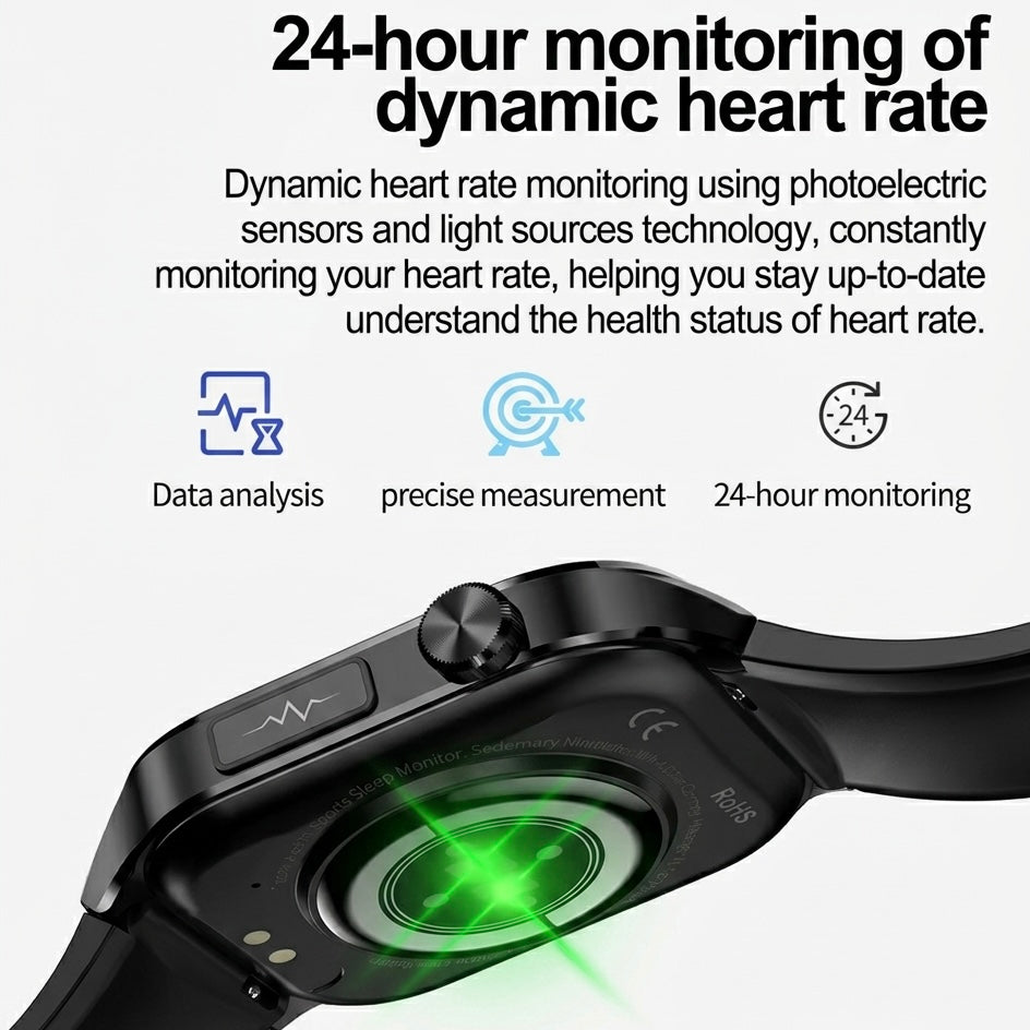 Smartwatch | Blood Pressure &amp; Heart Rate Tracking | SOS Alert | IP68 | Bluetooth Calling | AMOLED