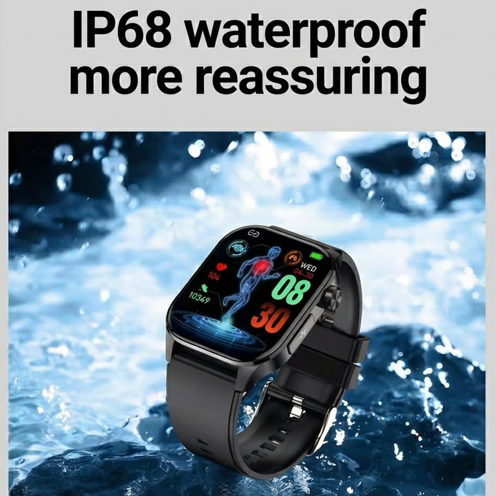 Smartwatch | Blood Pressure &amp; Heart Rate Tracking | SOS Alert | IP68 | Bluetooth Calling | AMOLED