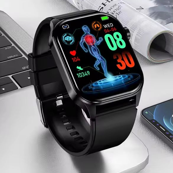 Smartwatch | Blood Pressure &amp; Heart Rate Tracking | SOS Alert | IP68 | Bluetooth Calling | AMOLED