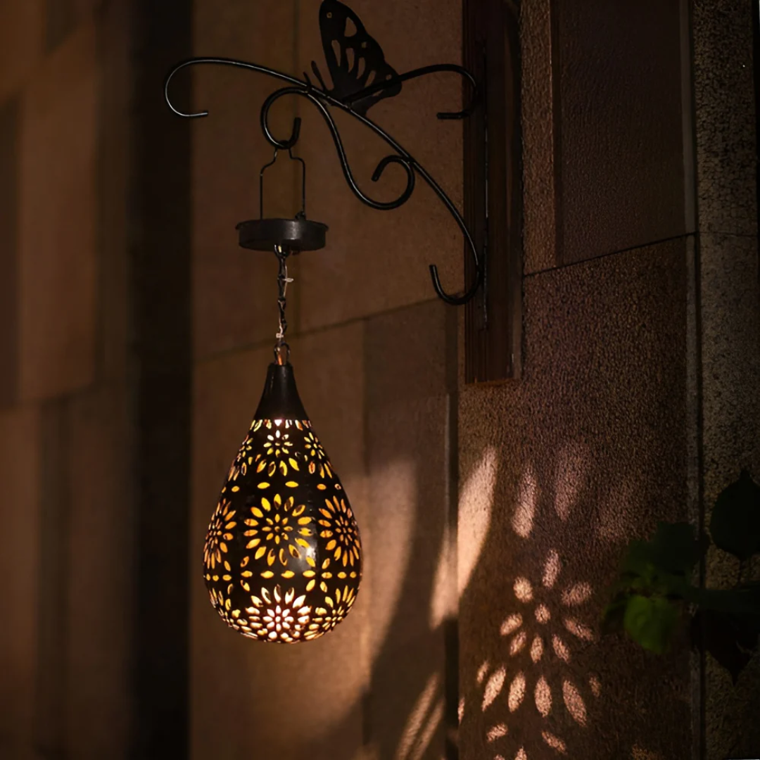 Solar Garden Light Black Stainless Steel | 42 cm, Dusk to Dawn LED | IP65 Weatherproof, Cable-Free Installation
