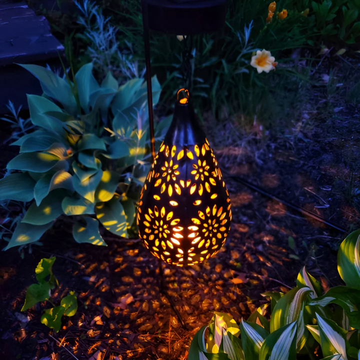 Solar Garden Light Black Stainless Steel | 42 cm, Dusk to Dawn LED | IP65 Weatherproof, Cable-Free Installation