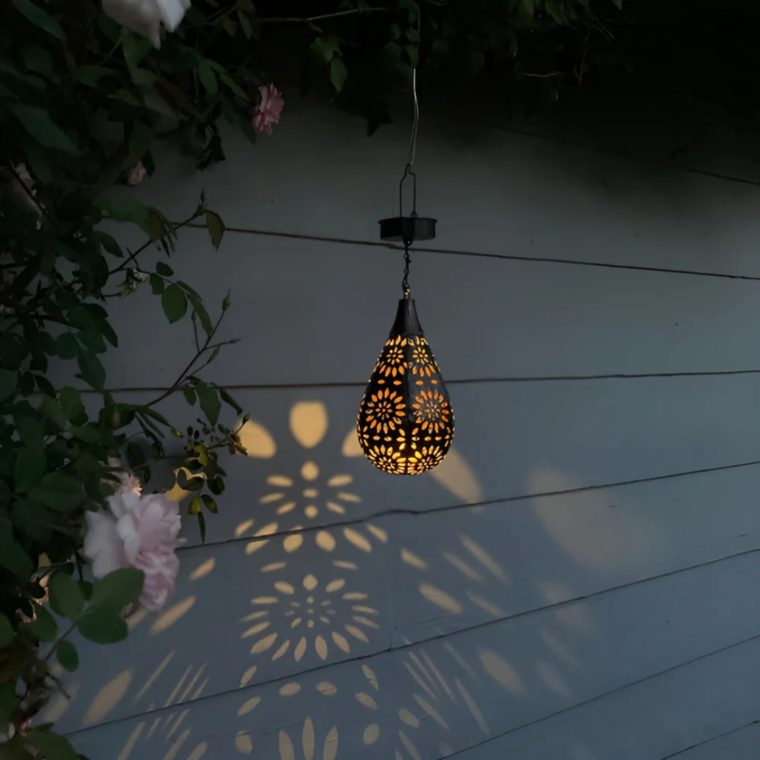 Solar Garden Light Black Stainless Steel | 42 cm, Dusk to Dawn LED | IP65 Weatherproof, Cable-Free Installation
