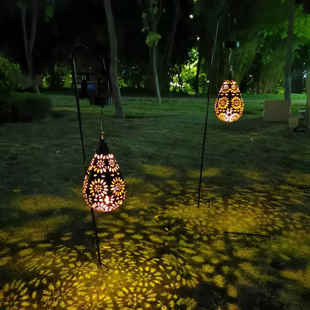 Solar Garden Light Black Stainless Steel | 42 cm, Dusk to Dawn LED | IP65 Weatherproof, Cable-Free Installation