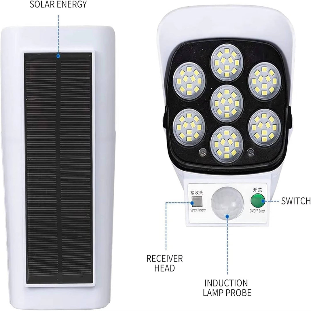 Solar Motion Sensor Light 77 LED | 2000 Lumens, 360 Degree Rotation, 3 Modes | Waterproof IP65 Outdoor Security