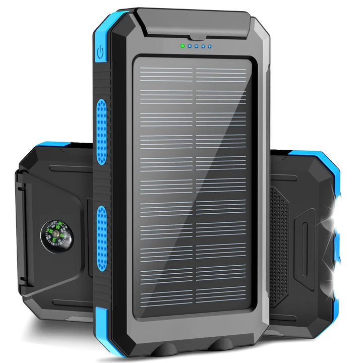 Solar Power Bank | IP67 Waterproof | Dual USB | 15W Output | Solar Charging | Outdoor