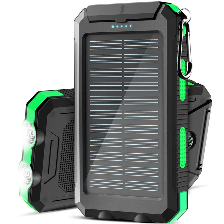 Solar Power Bank | IP67 Waterproof | Dual USB | 15W Output | Solar Charging | Outdoor