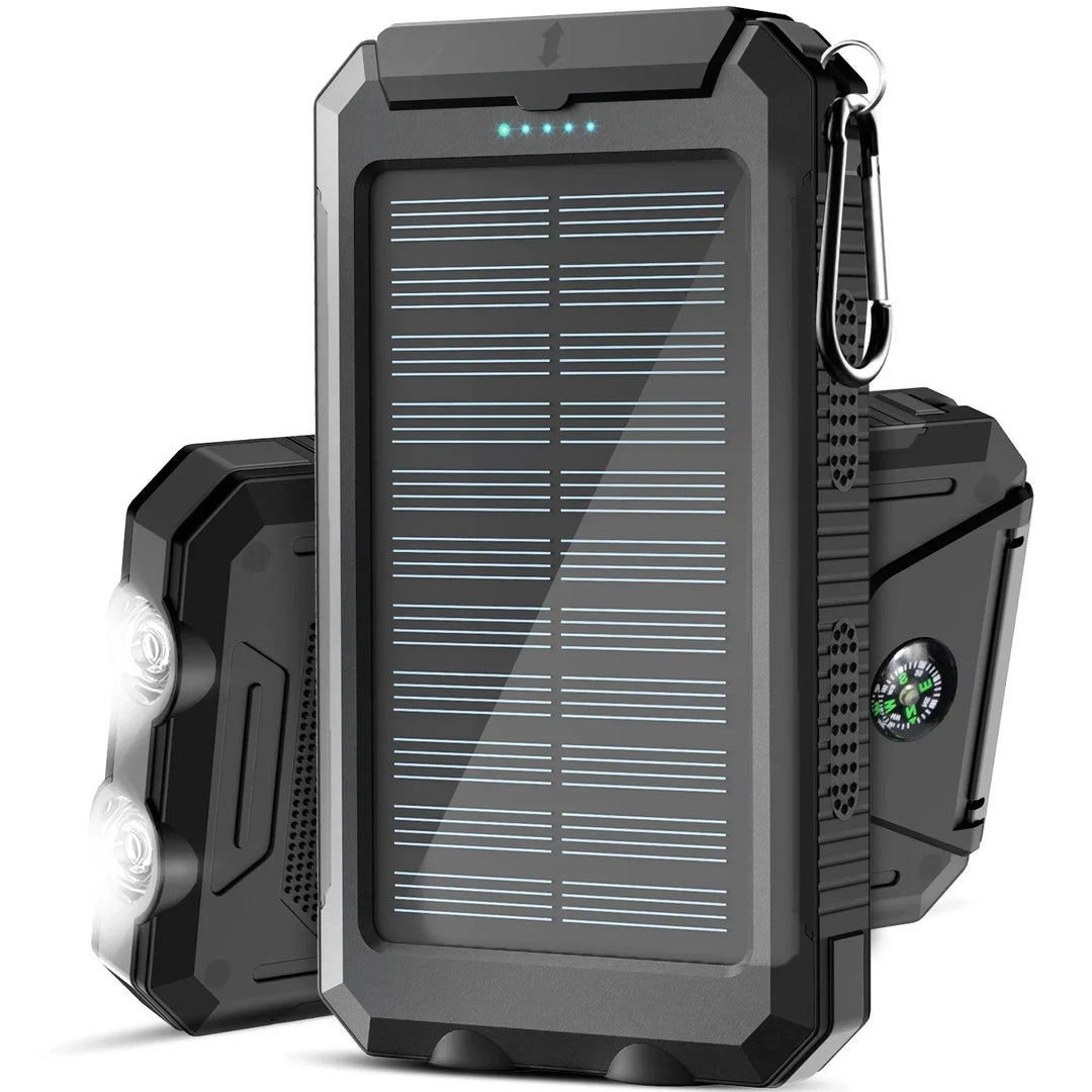 Solar Power Bank | IP67 Waterproof | Dual USB | 15W Output | Solar Charging | Outdoor