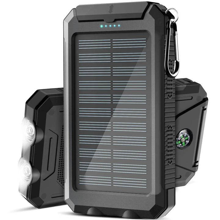 Solar Power Bank | IP67 Waterproof | Dual USB | 15W Output | Solar Charging | Outdoor