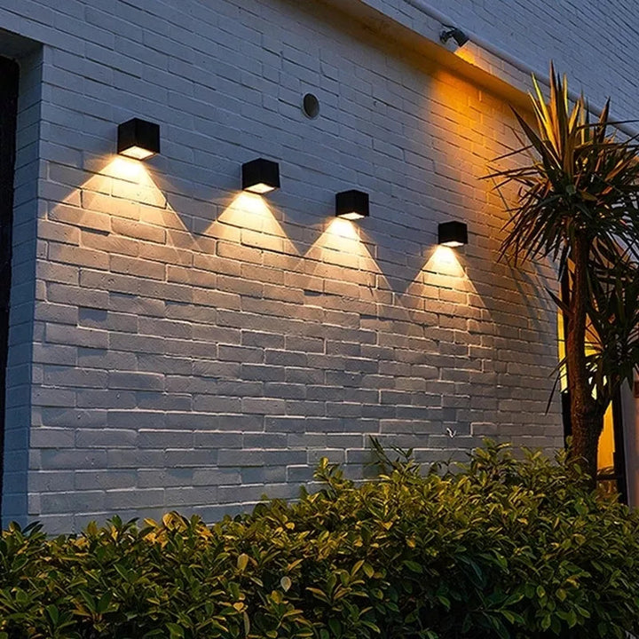 Solar Wall Light ABS Plastic | 2 Colour Modes, Day-Night Sensor | IP65 Waterproof, Rustproof Outdoor Wall Lighting
