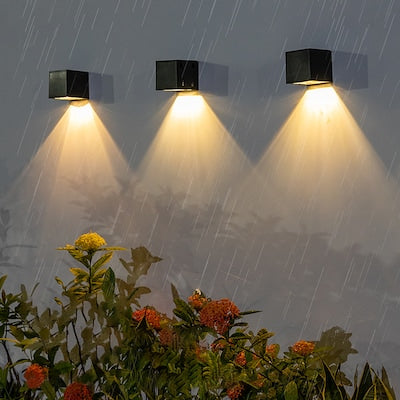 Solar Wall Light ABS Plastic | 2 Colour Modes, Day-Night Sensor | IP65 Waterproof, Rustproof Outdoor Wall Lighting